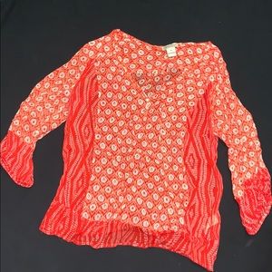 💖 Sheer Lucky Brand blouse